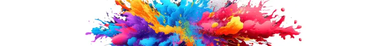 Colorful splash of paint representing creativity and innovation in digital marketing solutions by AVLC.