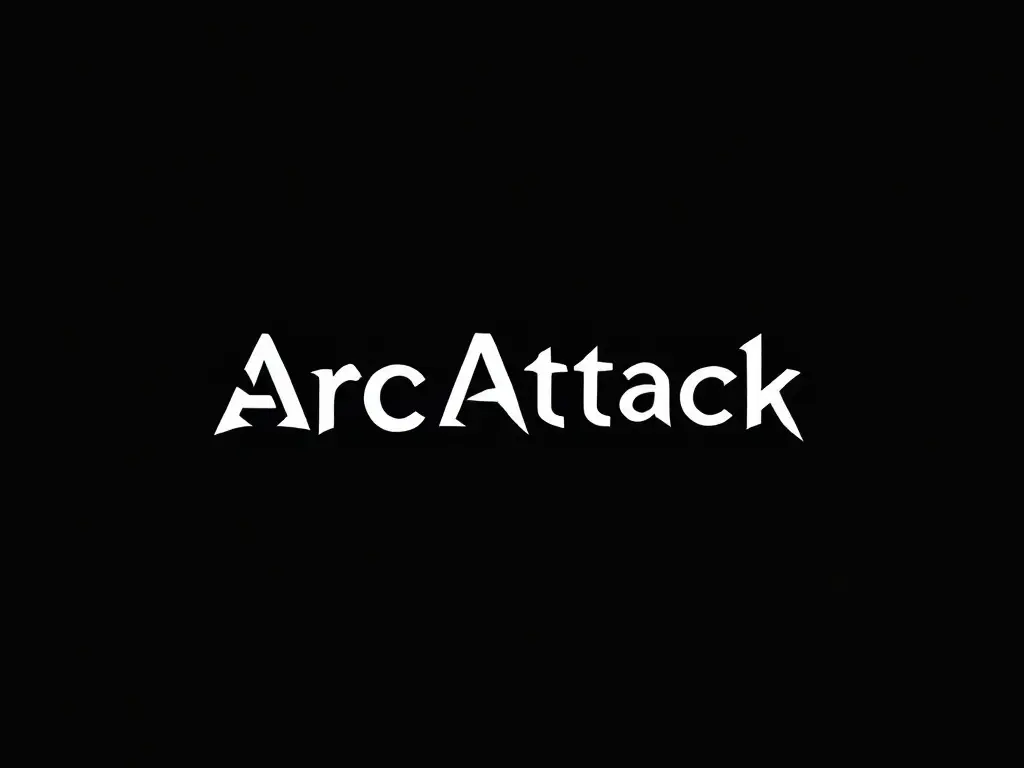 ArcAttack logo on a black background, representing a client of Absolute Velocity Labs, emphasizing digital marketing and website development services.